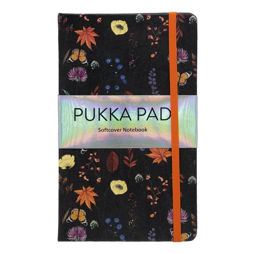 [9492BLM PUK] Cream Bloom Softcover Notebook with Pocket Pack 3