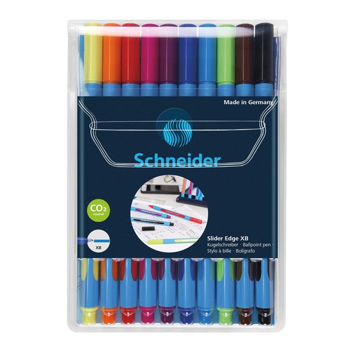 [152290 PSY] Assorted Slider Edge XB Ballpoint Pens in 10 Colors 