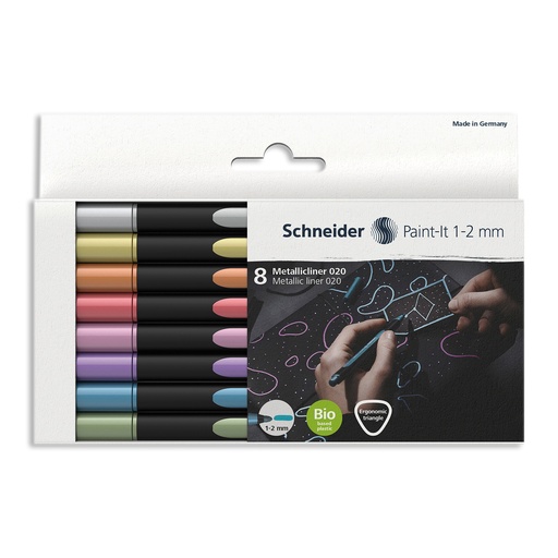 [ML02011502 PSY] Paint-It  8 Assorted Colors Metallic Liners