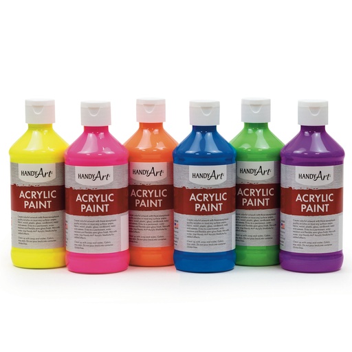 [881022 RPC] Fluorescent Colors Acrylic Paint Set of 6