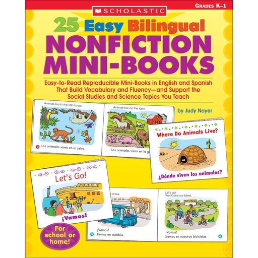 [0439705444 SC] 25 Easy Bilingual Nonfiction Mini-Books Activity Book