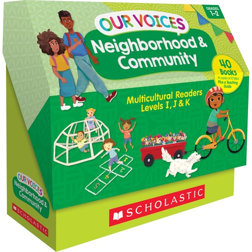 [9781338837216 SC] Our Voices: Neighborhood & Community Multicultural Readers Single-Copy 10 Book Set