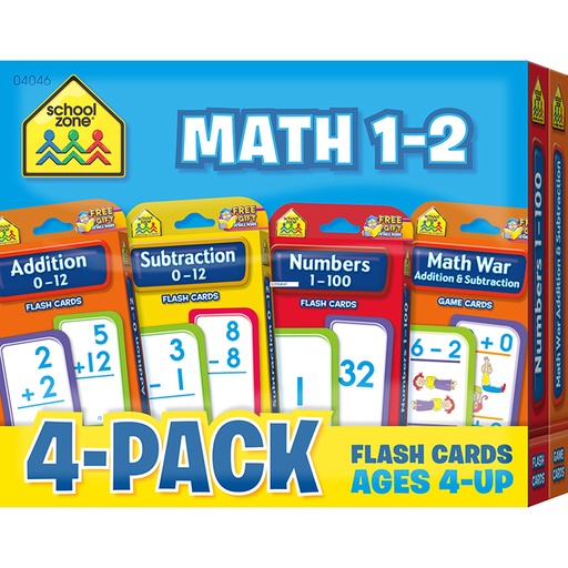 [04046 SZP] Math 1-2 Flash Cards
