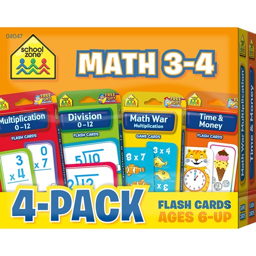 [04047 SZP] Math 3-4 Flash Cards