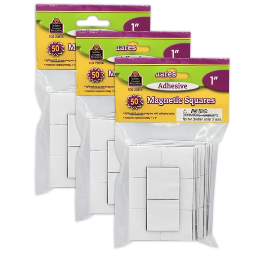 [20814-3 TCR] Adhesive Magnetic Squares 150ct