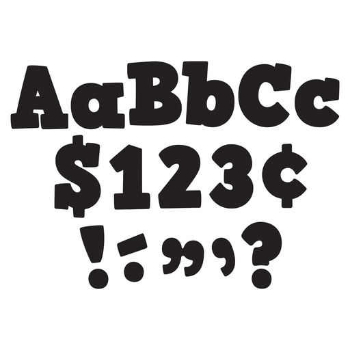 [5822 TCR] Black Bold Block 4" Letters Combo Pack