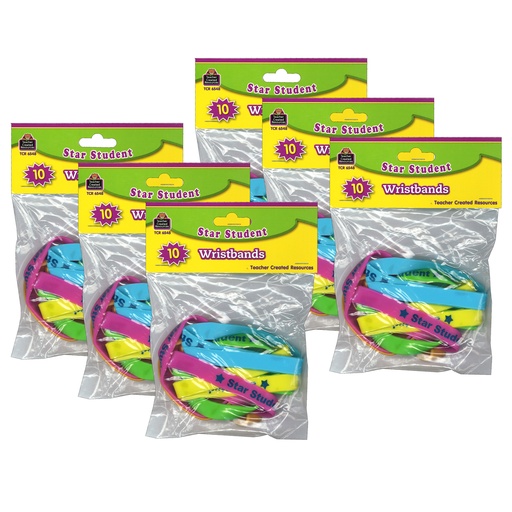 [6548-6 TCR] Star Student Wristbands 60ct