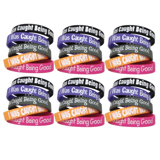 [6573-6 TCR] I Was Caught Being Good Wristband Pack 60ct