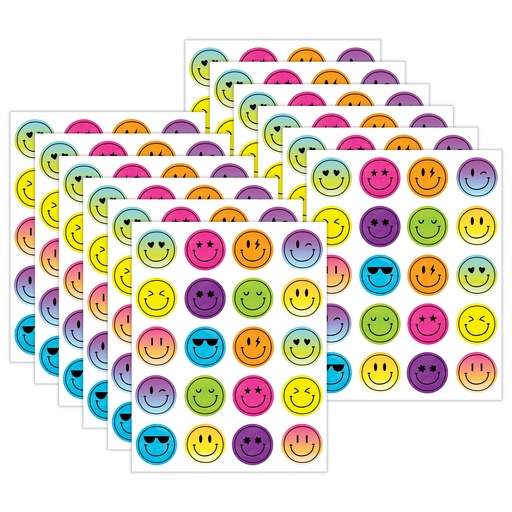 [6941-12 TCR] Brights 4Ever Smiley Faces Stickers 1,440ct