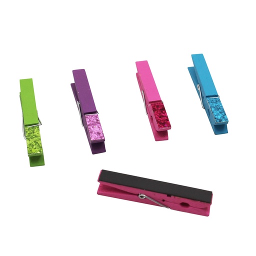 [77237 TCR] Glitter Magnetic Clothespins