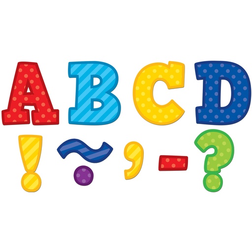 [77310 TCR] Playful Patterns Bold Block 3" Magnetic Letters