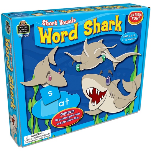 [7805 TCR] Word Shark: Short Vowels Game