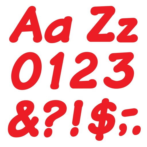 [2700 T] Red 4" Italic Combo Ready Letters®