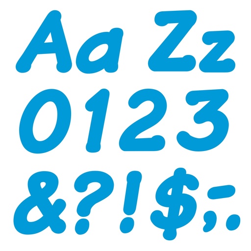 [2702 T] Blue 4" Italic Combo Ready Letters®
