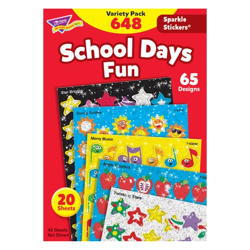 [63909 T] School Days Sparkle Stickers® Variety Pack