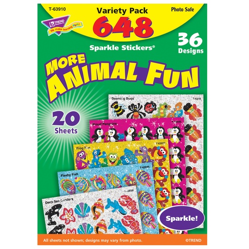 [63910 T] Animal Fun Sparkle Stickers® Variety Pack