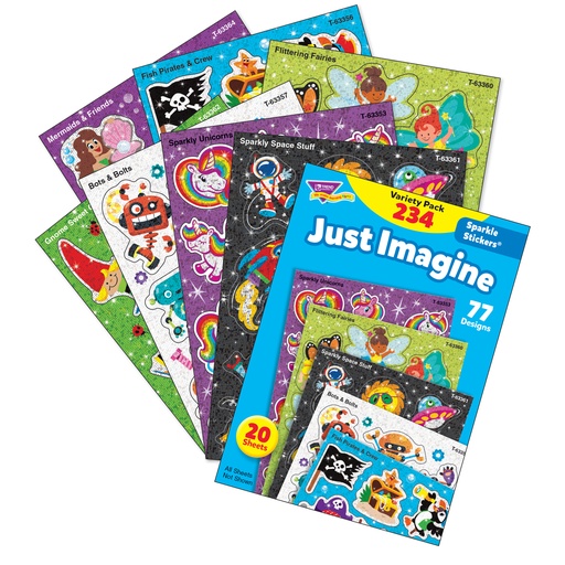 [63911 T] Just Imagine Sparkle Stickers® Variety Pack