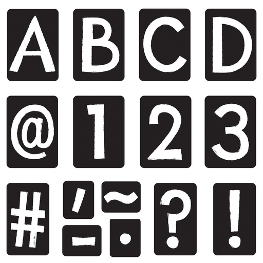 [79308 T] Black 4" Tiles Uppercase Ready Letters®