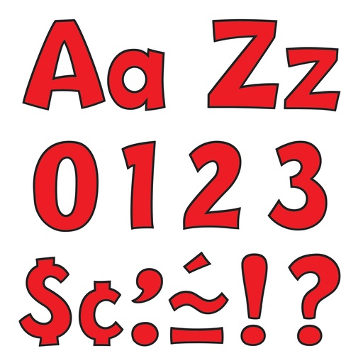 [79742 T] Red 4-Inch Playful Uppercase/Lowercase Combo Pack Ready Letters®