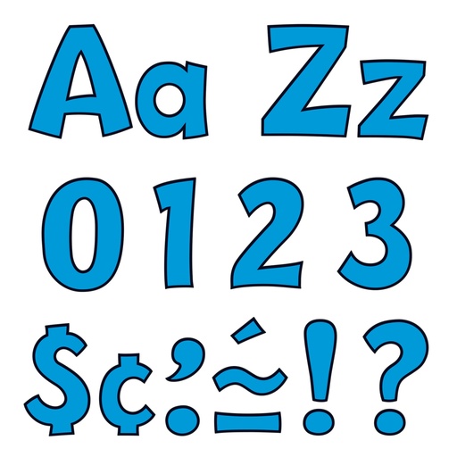 [79744 T] Blue 4-Inch Playful Uppercase/Lowercase Combo Pack Ready Letters®