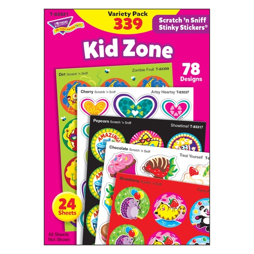 [83921 T] Kid Zone Stinky Stickers® Variety Pack