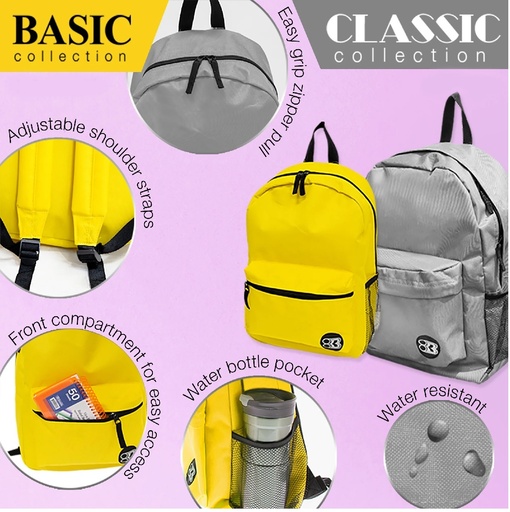 Bazic Classic or Basic Collection Backpack
