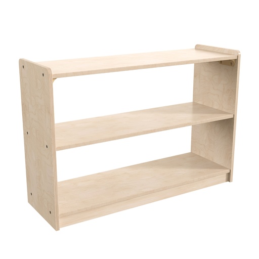 [88030 FF] Wooden Extra Wide 2 Shelf Open Storage Unit