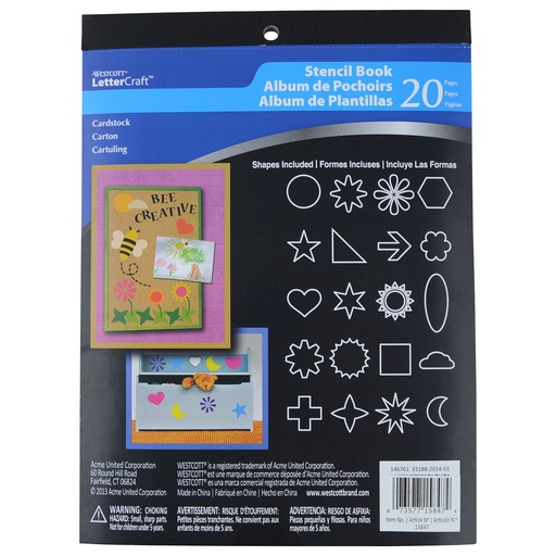 [15847 ACM] LetterCraft Stencil 20-Page Book | 15847 ACM