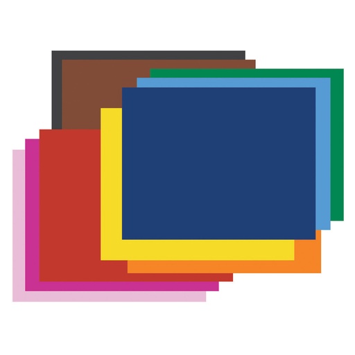 [54871 PAC] Assorted Color Railroad Poster Board 22x28 Pack of 25