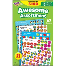 [46826 T] Awesome Assortment SuperSpots &amp; SuperShapes Stickers Pack