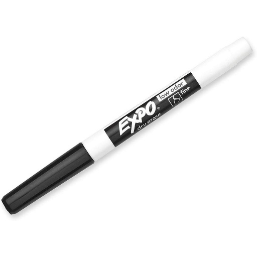 [86001 SAN] Dozen Black Expo Low Odor Expo Low Odor Dry Erase Markers