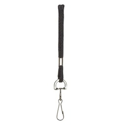 [89311 CL] Black Lanyard with Hook