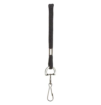 [89311 CL] Black Lanyard with Hook