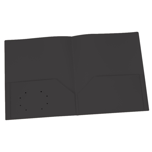 [76015 ESS] Oxford Two Pocket Heavyweight Poly Portfolios Black Box of 25