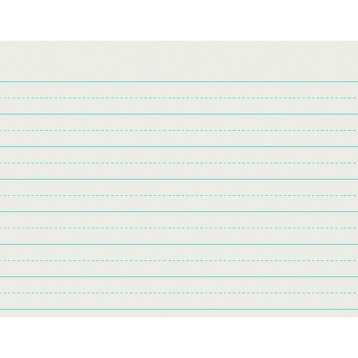 [2621 PAC] Newsprint Handwriting Paper, Alternate Dotted, Grade 1, 1" x 1/2" Ruled Long, 11" x 8-1/2", 500 Sheets