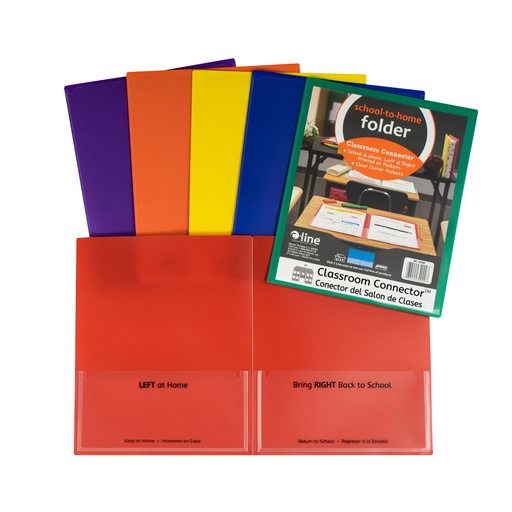 [32000 CL] Classroom Connector™ School-To-Home Folders, Assorted Colors, Pack of 36