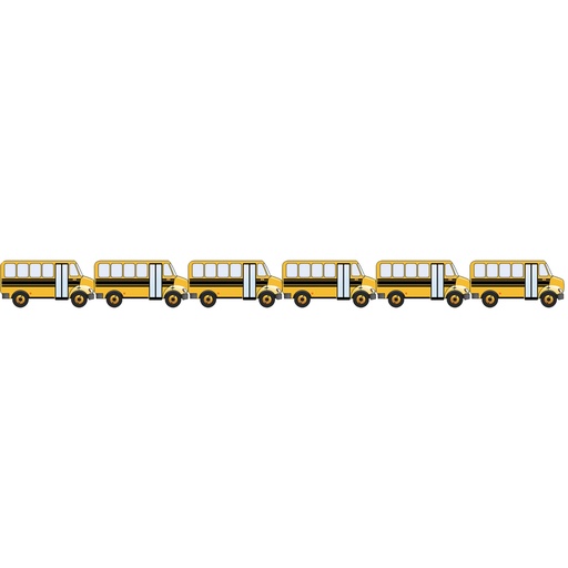 [33660 HG] School Bus Die Cut Border, 12 Strips/36 Feet