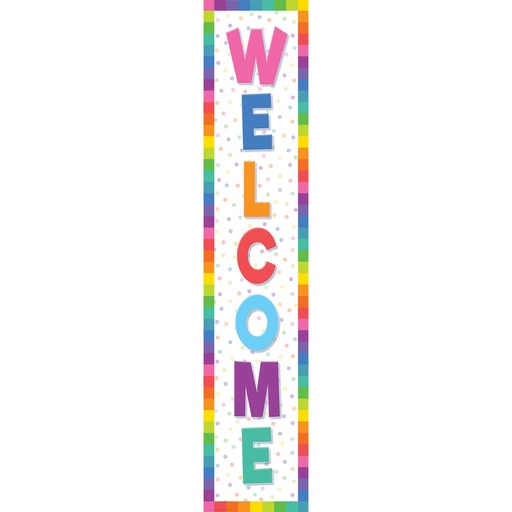 [9124 TCR] Colorful Welcome Banner, 8" x 39"