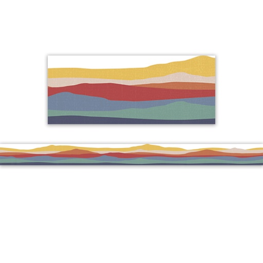 [9230 TCR] Moving Mountains Road Trip On the Horizon Die-Cut Border Trim