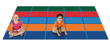 [7291 CFK] Color Blocks Value Seating Rug 6ft x 9ft Rectangle
