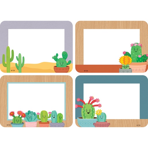 [6961 TCR] Happy Cactus Crew Name Tags/Labels – Multi-Pack