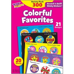 [6481 T] Colorful Favorites Stinky Stickers Variety Pack