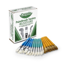 [050036 BIN] Crayola Variety Paint Brushes Classpack