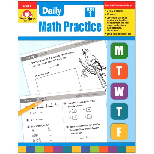[750 EMC] Daily Math Practice Grade 1