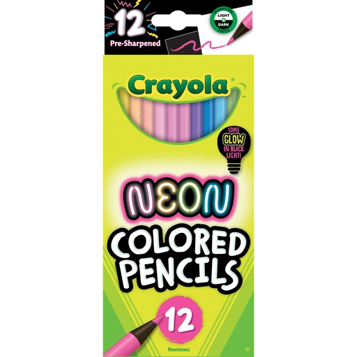 [682119 BIN] Crayola Neon Colored Pencils 12ct
