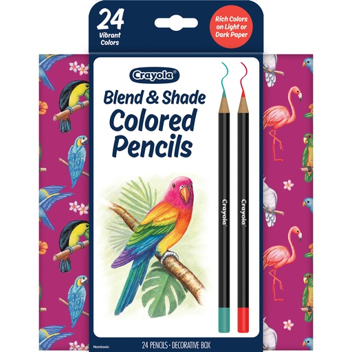 [682126 BIN] Crayola Blend & Shade Colored Pencils 24 Ct