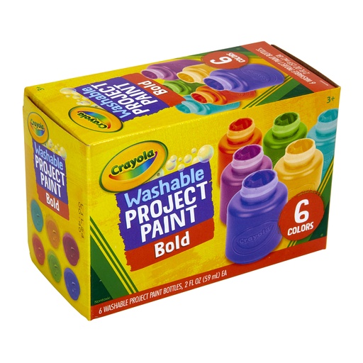 [542403 BIN] Bold Washable Project Paint 6 Colors