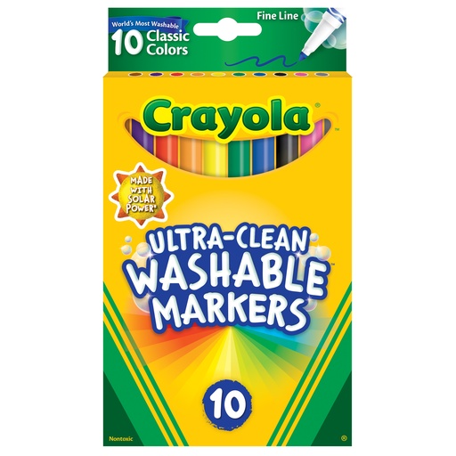 [587852 BIN] Classic Colors Ultra-Clean Fine Line Markers Pack of 10