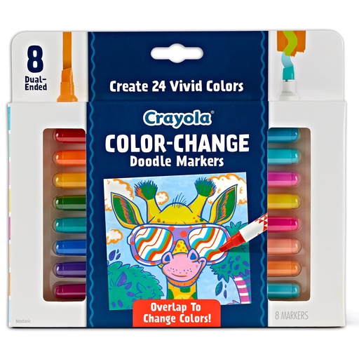 [588315 BIN] Doodle & Draw Color Change Doodle Marker 8 Count