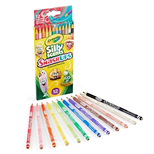 [682118 BIN] Silly Scents Smash Ups Colored Pencils 12 Count
